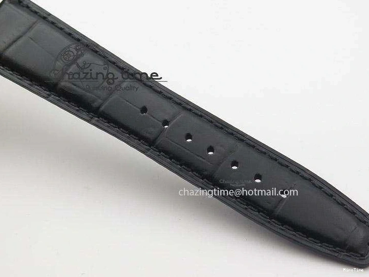 MIROTIME 0324 Portuguese IW545407 Black Dial ZF 1:1 Best Edition On Dark Blue Leather Strap DailyWear 7337